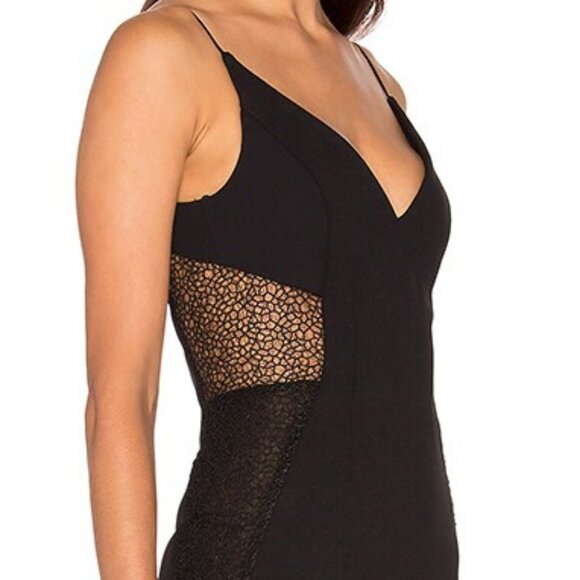 Nicholas Black Crepe Insert Dress ASO Isabelle Lightwood - Picture 6 of 15